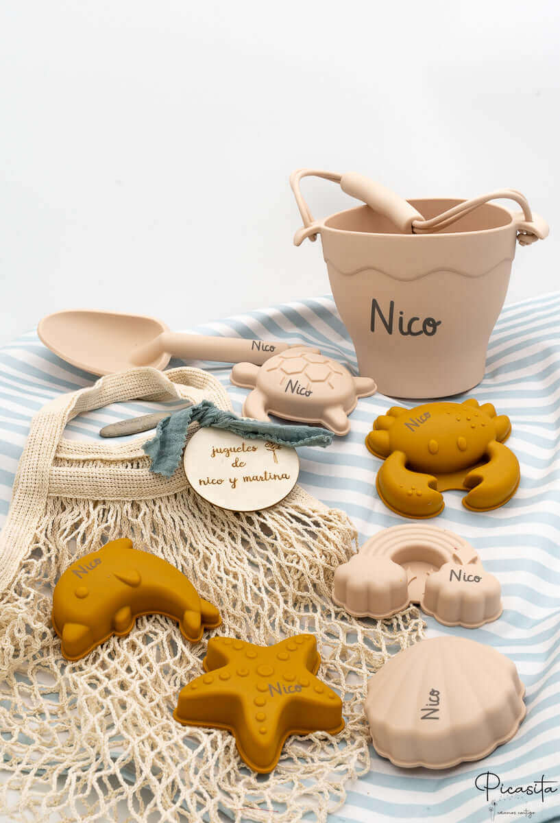 Kit de Playa de Cubos y Animales de silicona personalizados