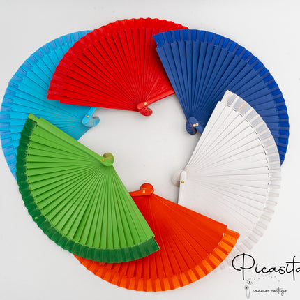 Colored Wooden Fan