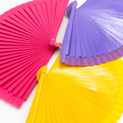 Colored Wooden Fan