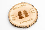 Personalized Natural Wood Ring Holder