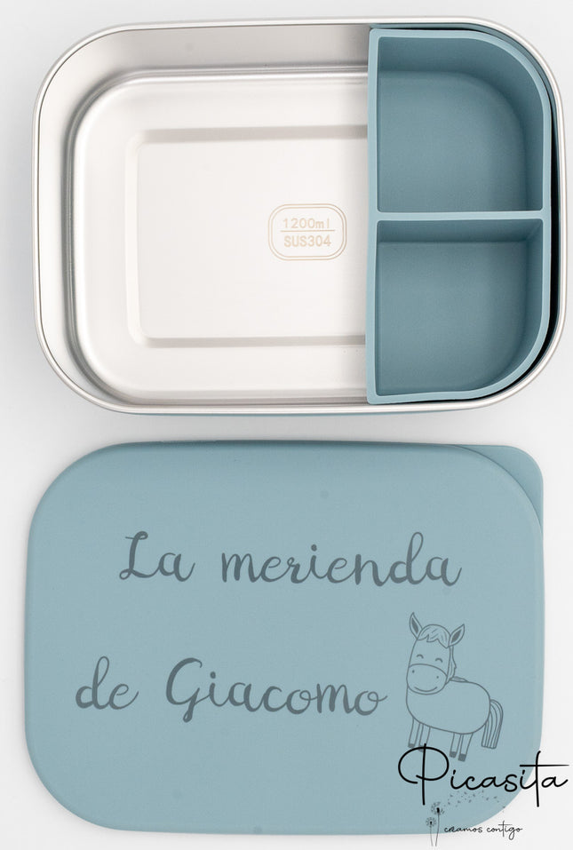 XL Silicone and Stainless Steel Food Containers