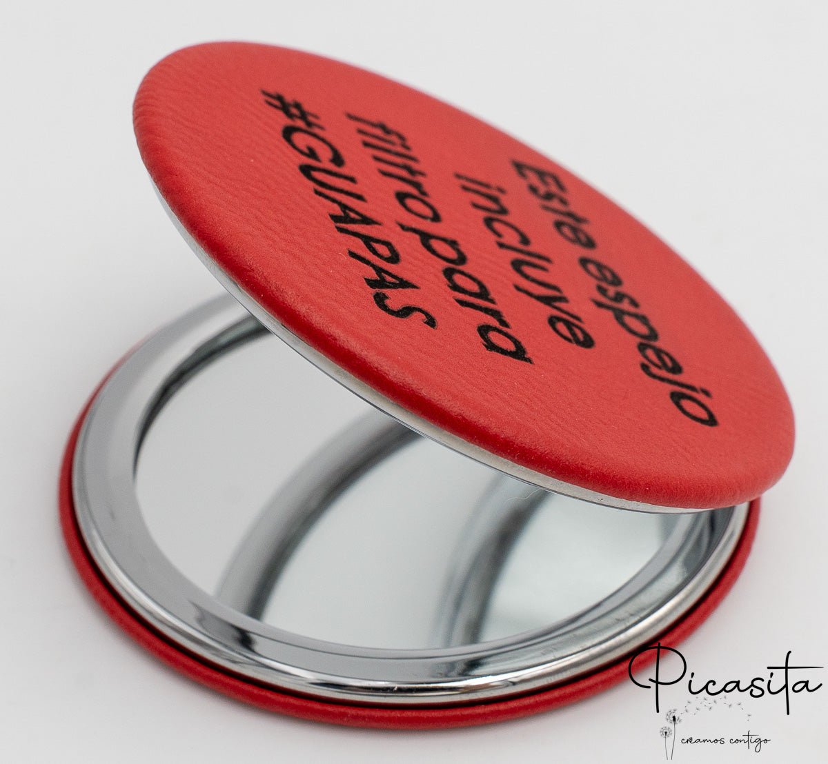 Personalized Mirrors Steel and PU Leather