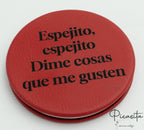 Personalized Mirrors Steel and PU Leather