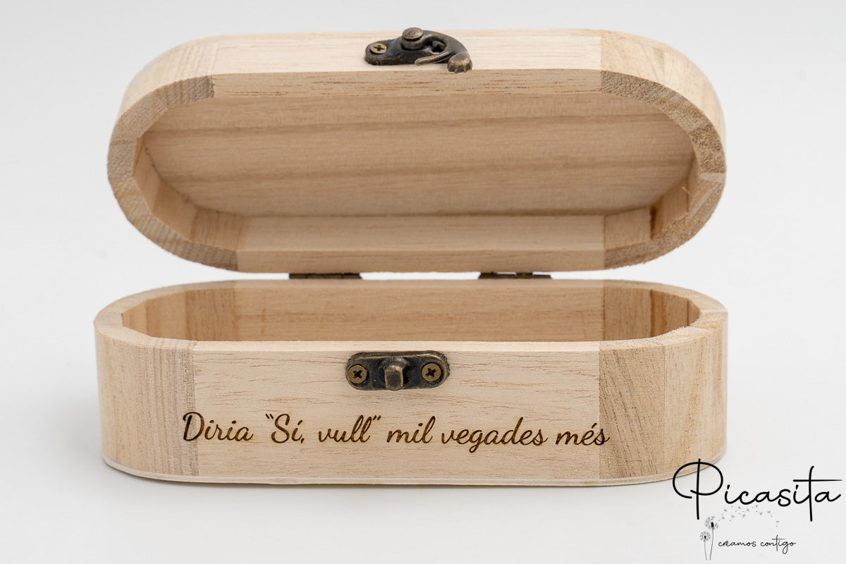Personalizovaná dřevěná krabička pro novomanžele