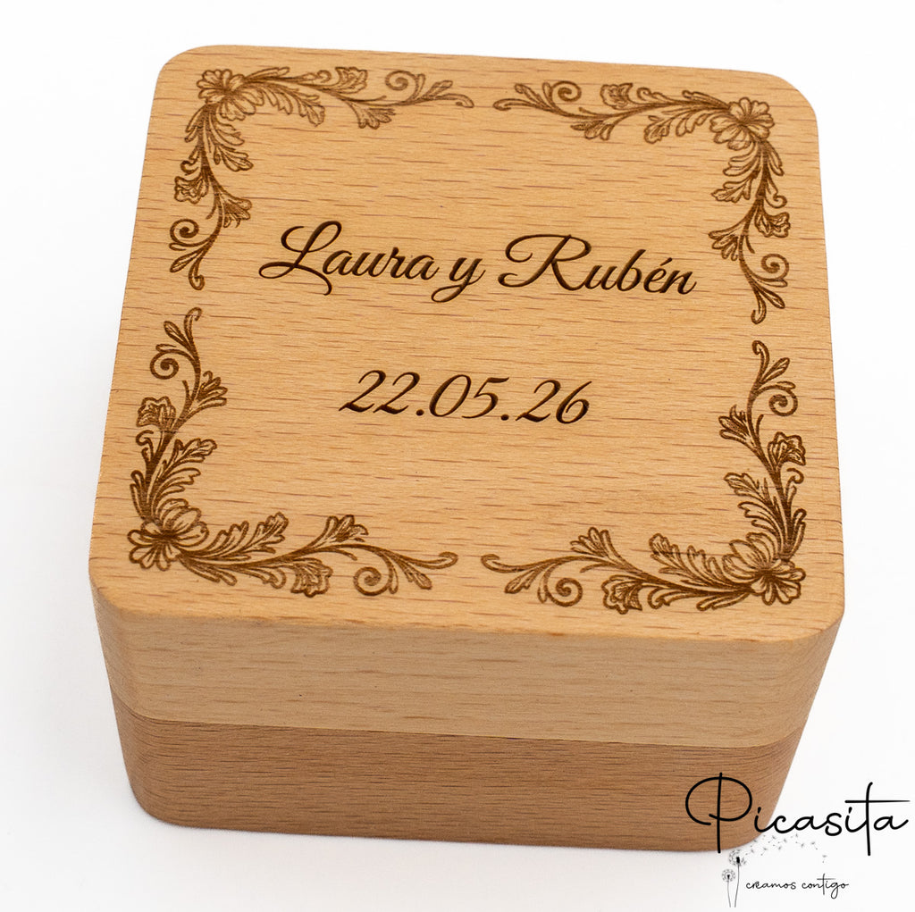 Box for Wedding and Engagement Rings