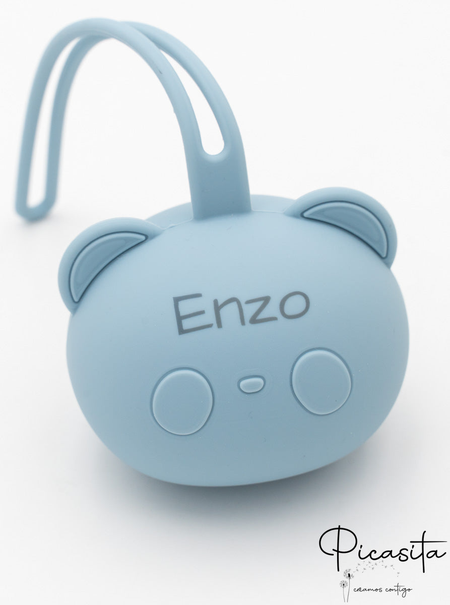 Personalizovaný silikonový držák na dudlík (Medvídek)