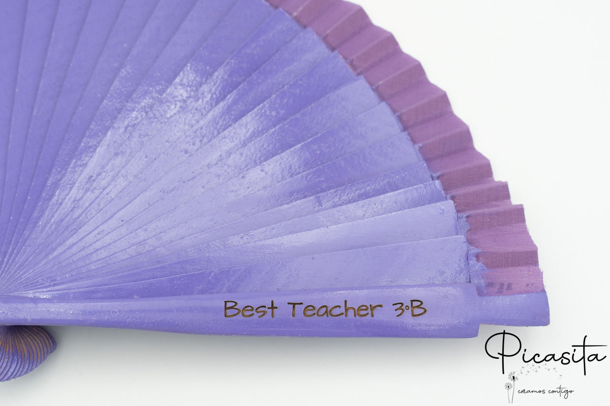 Personalized Wooden Fan