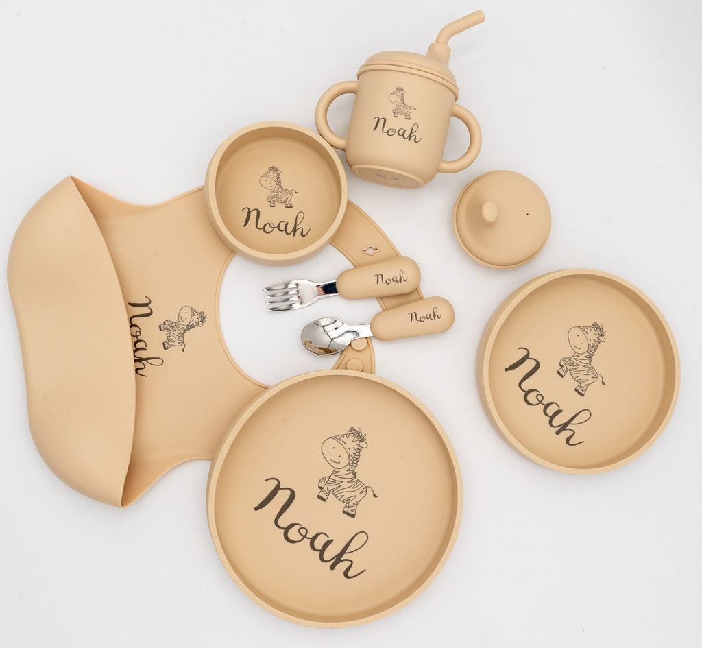 Personalized 7-Piece Baby Dinnerware Set