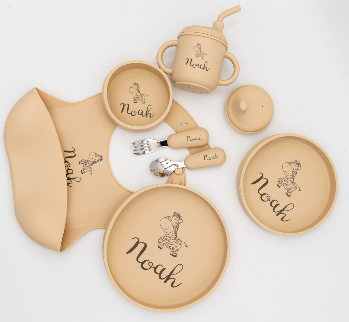 Personalized 7-Piece Baby Dinnerware Set