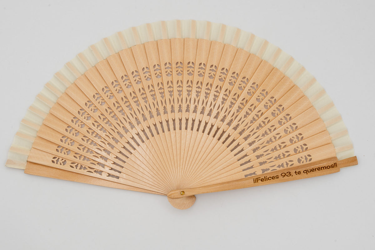 Personalized Wooden Fan