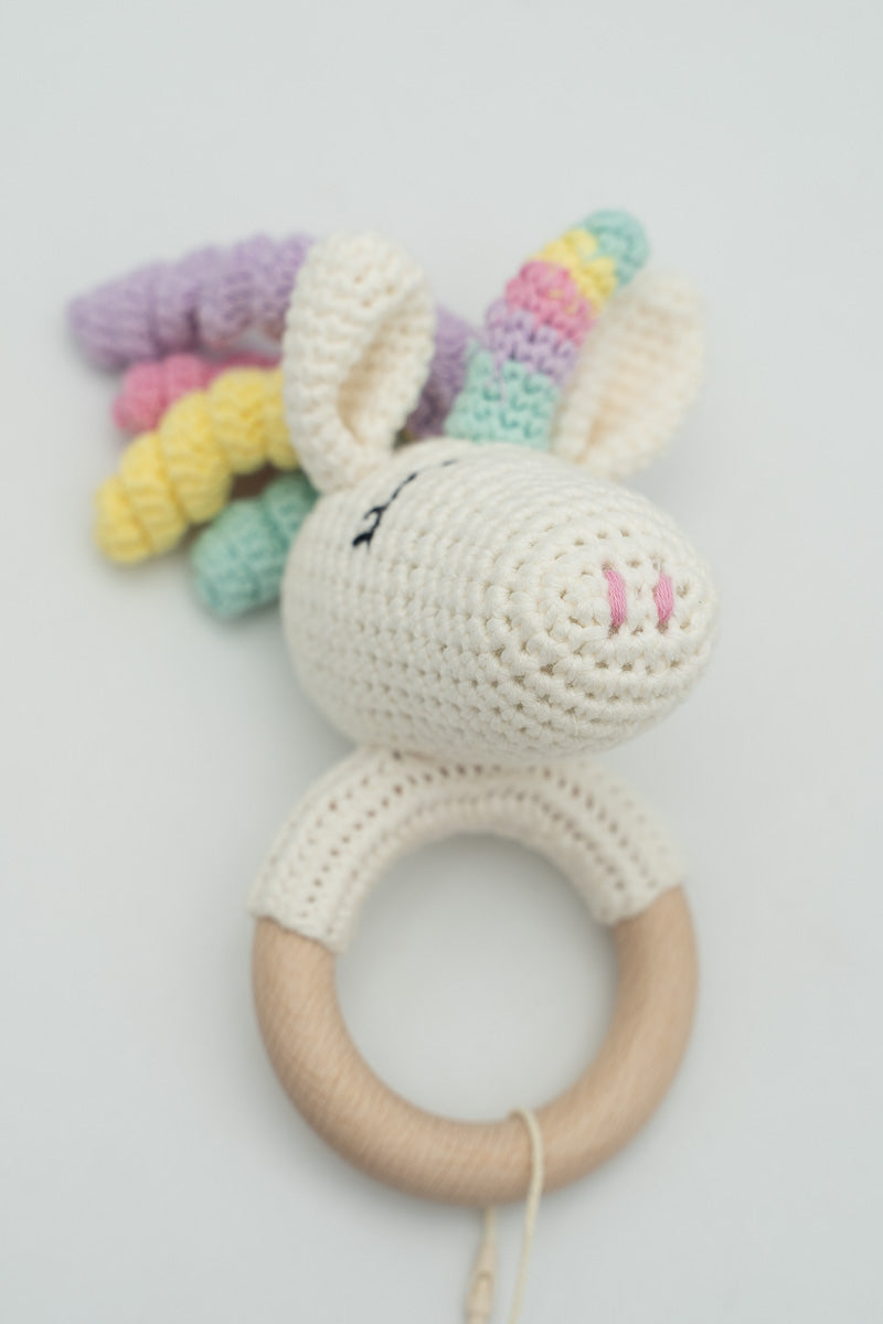 Crochet Teething Rattle