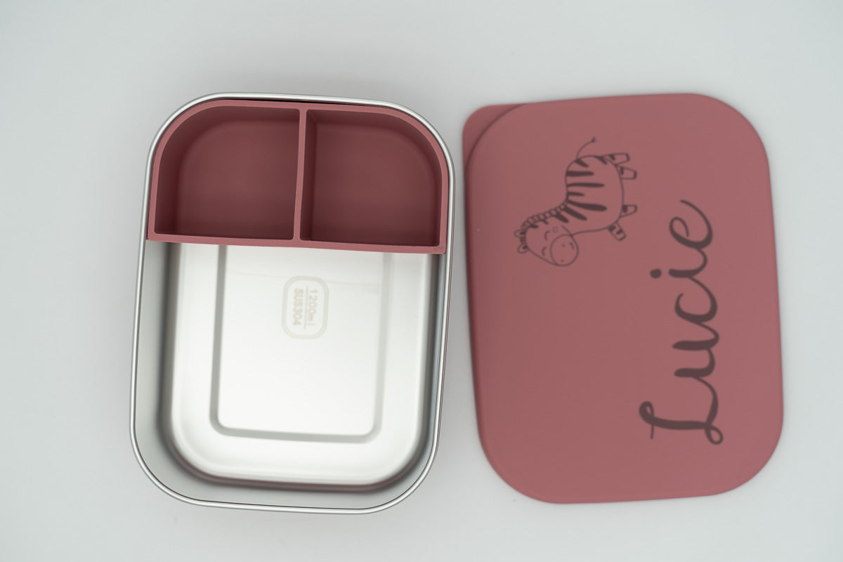 XL Silicone and Stainless Steel Food Containers