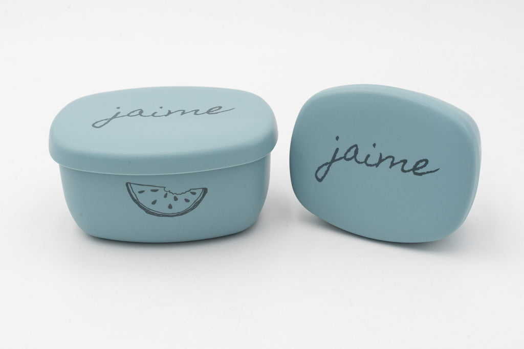 Small Personalized Silicone Tupperware (2 Units)