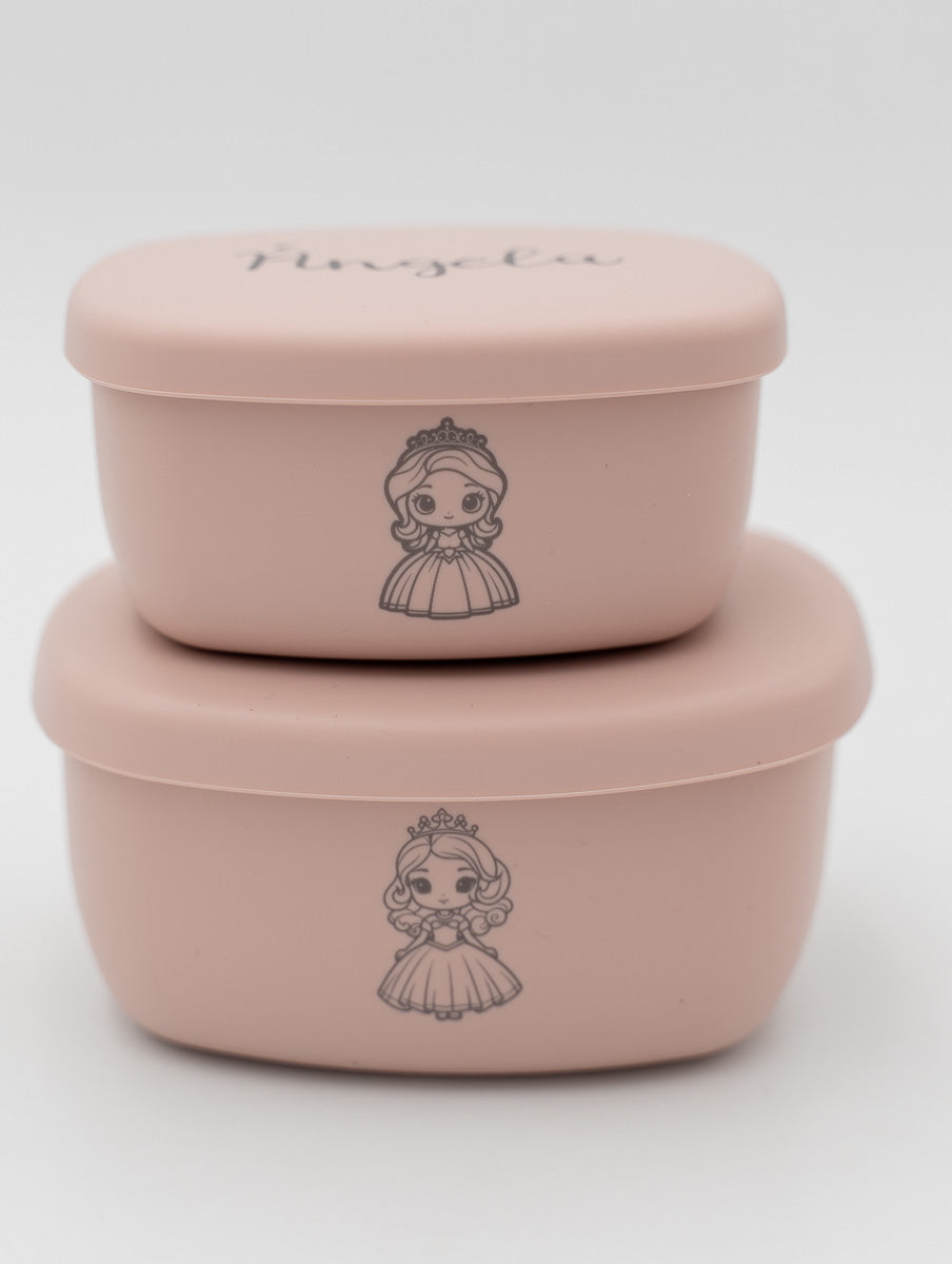 Small Personalized Silicone Tupperware (2 Units)