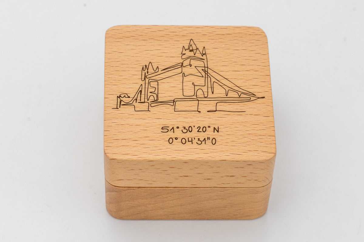 Box for Wedding and Engagement Rings