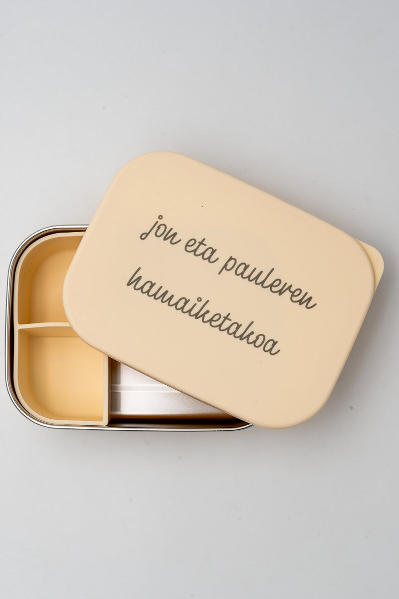 XL silicone and SUS304 stainless steel lunch box