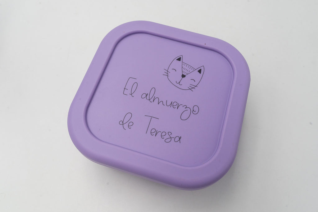 Personalised medium silicone lunch box