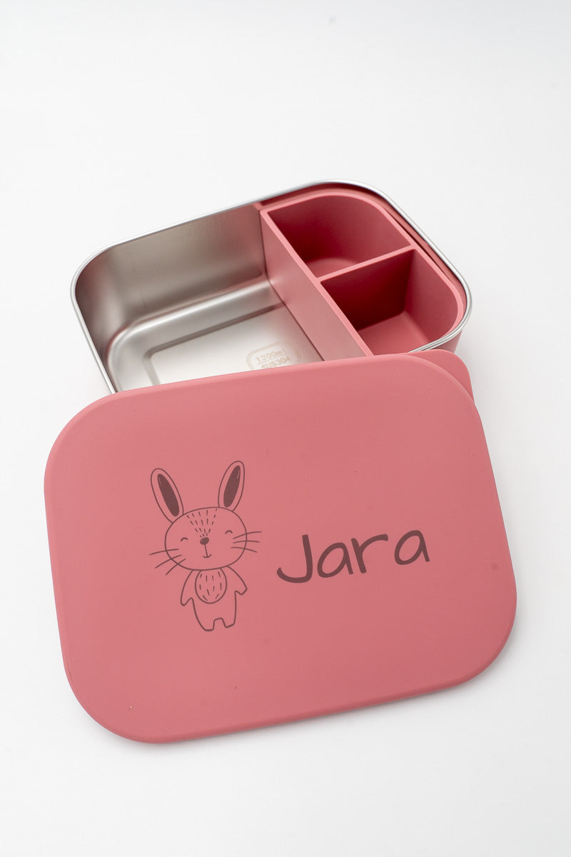 XL silicone and SUS304 stainless steel lunch box
