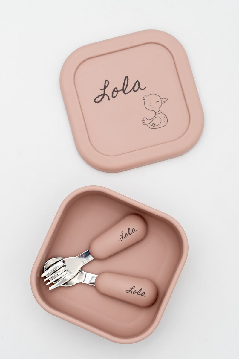Personalised medium silicone lunch box