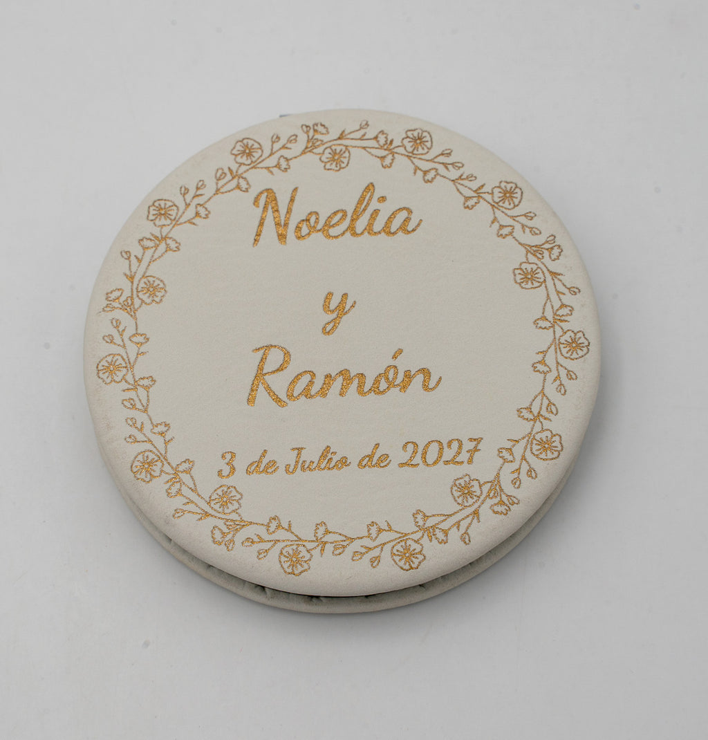 Personalized Mirrors Steel and PU Leather