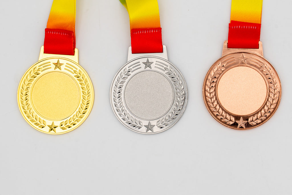 Medals with laurel and stars around the centre.