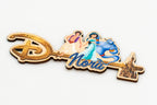 Personalised Disney key with a name and Aladdin characters