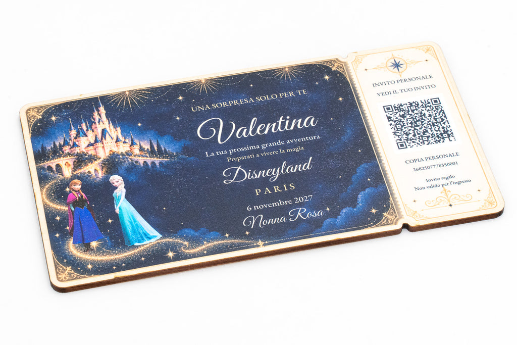 Disneyland Paris surprise reveal invitation