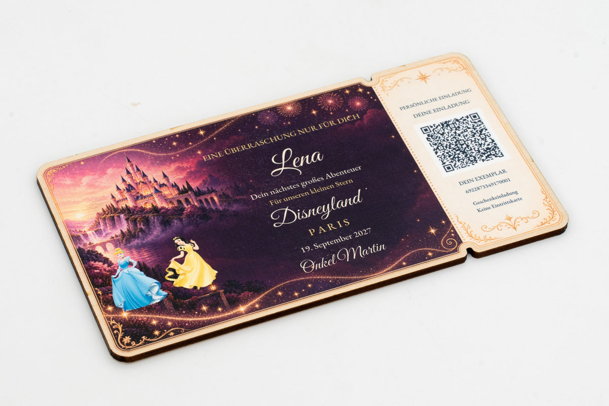 Disneyland Paris surprise reveal invitation