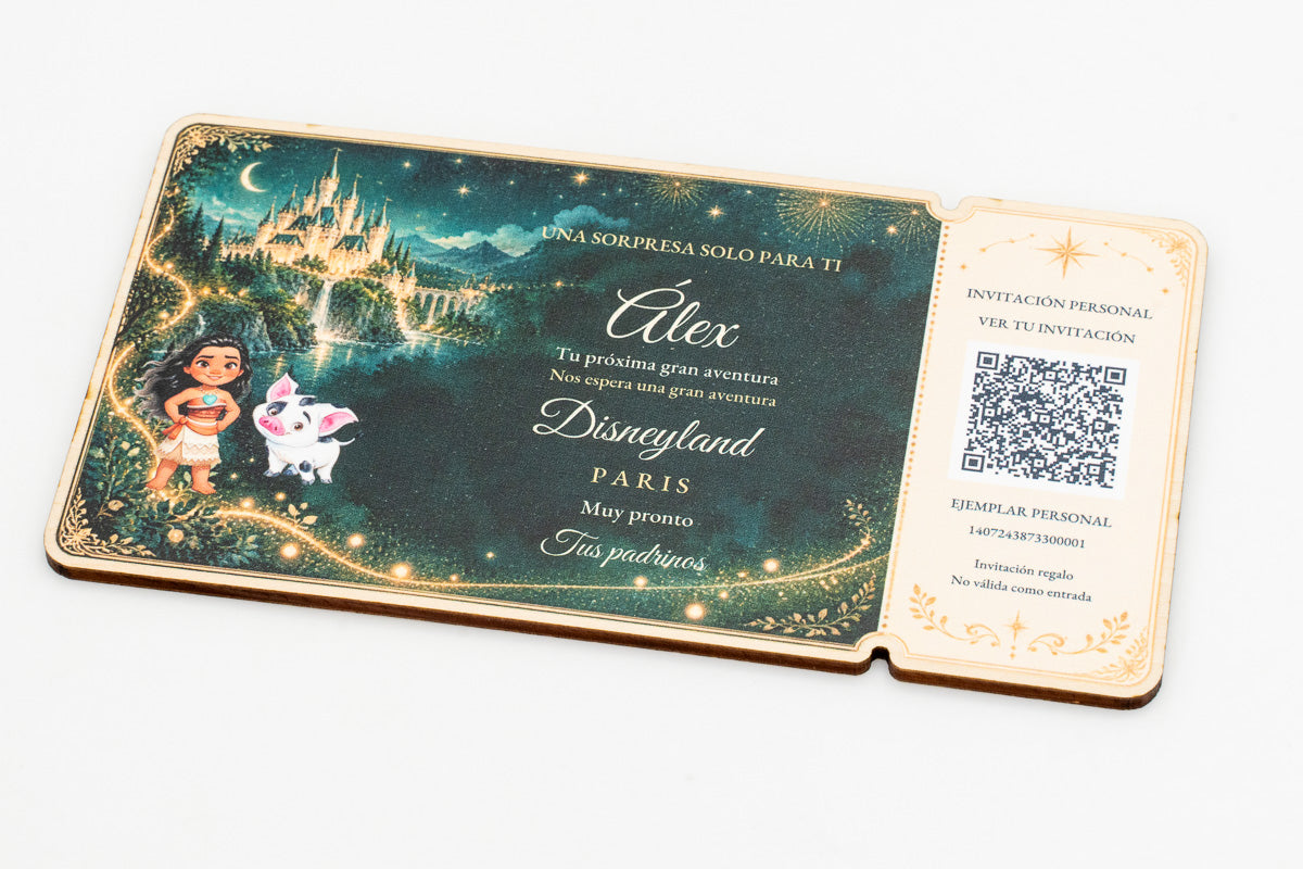 Disneyland Paris surprise reveal invitation