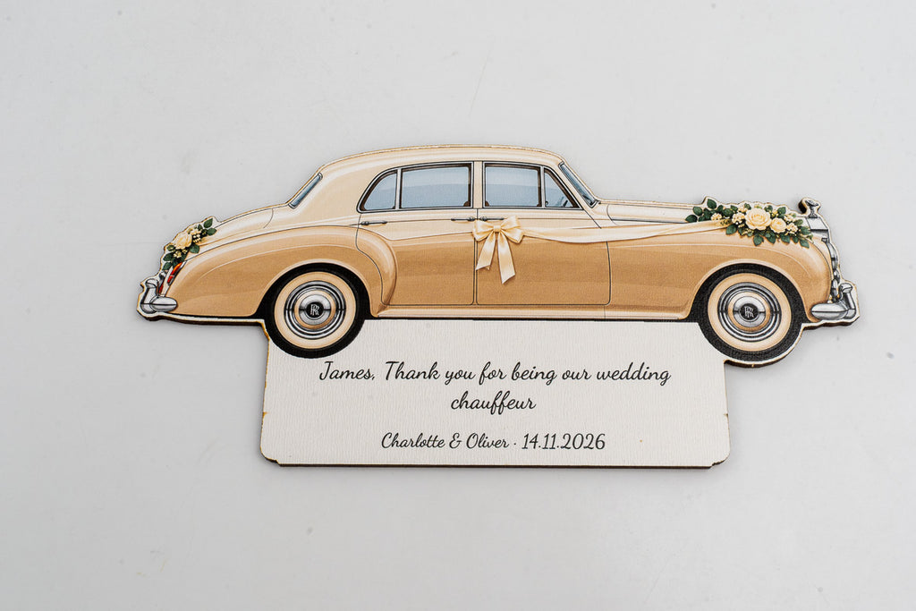 Will You Be My Wedding Chauffeur? — Personalized Wooden Plaque