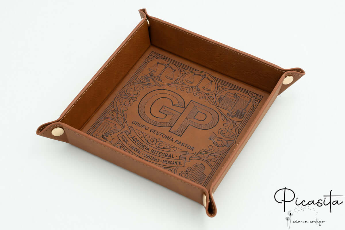 Bandeja Vaciabolsillos de Cuero