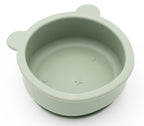Green bear-shaped silicone bowl