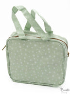 Bolsa de Muda Bebe y Guarderia Sencilla Verde Estrellado