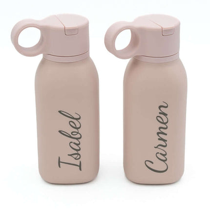 Botella de Silicona Personalizada Rosa Claro
