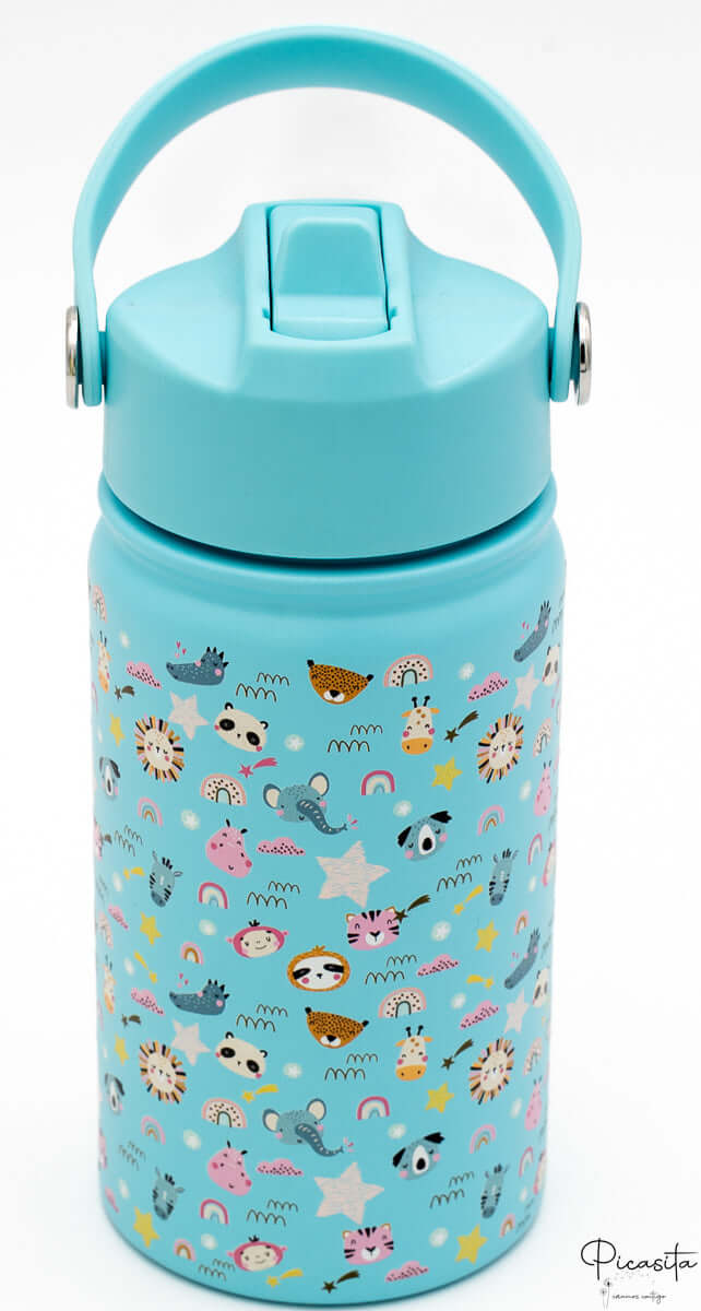 Botella Térmica para Niños Personalizada Animalitos