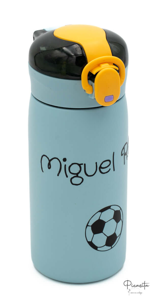 Botella Térmica para Niños Personalizada Azul