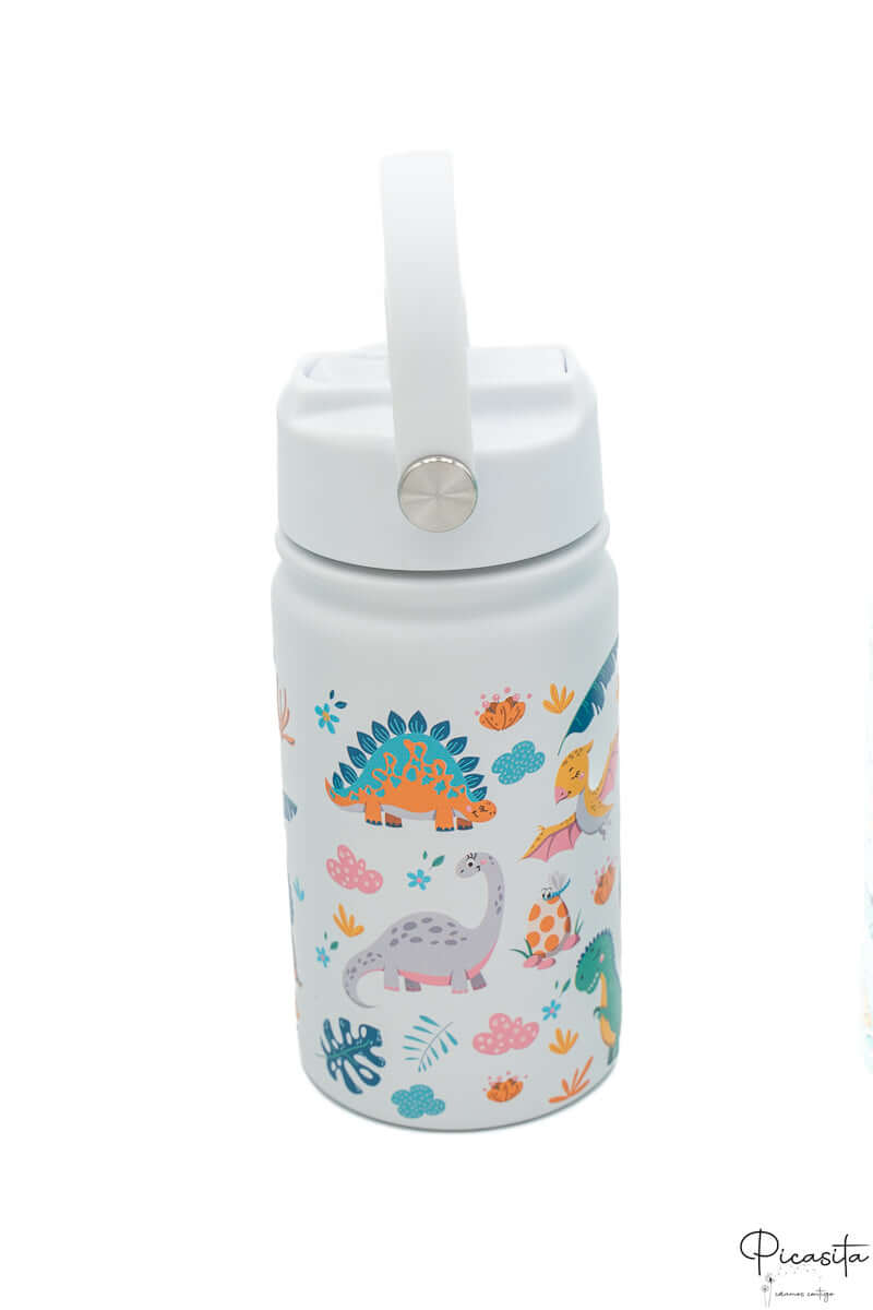 Botella Térmica para Niños Personalizada Dinosaurios
