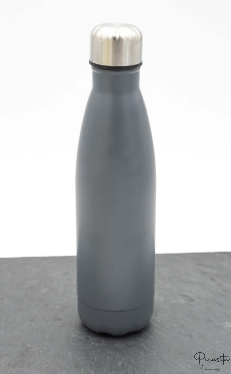 Botella Termica Personalizada Gris