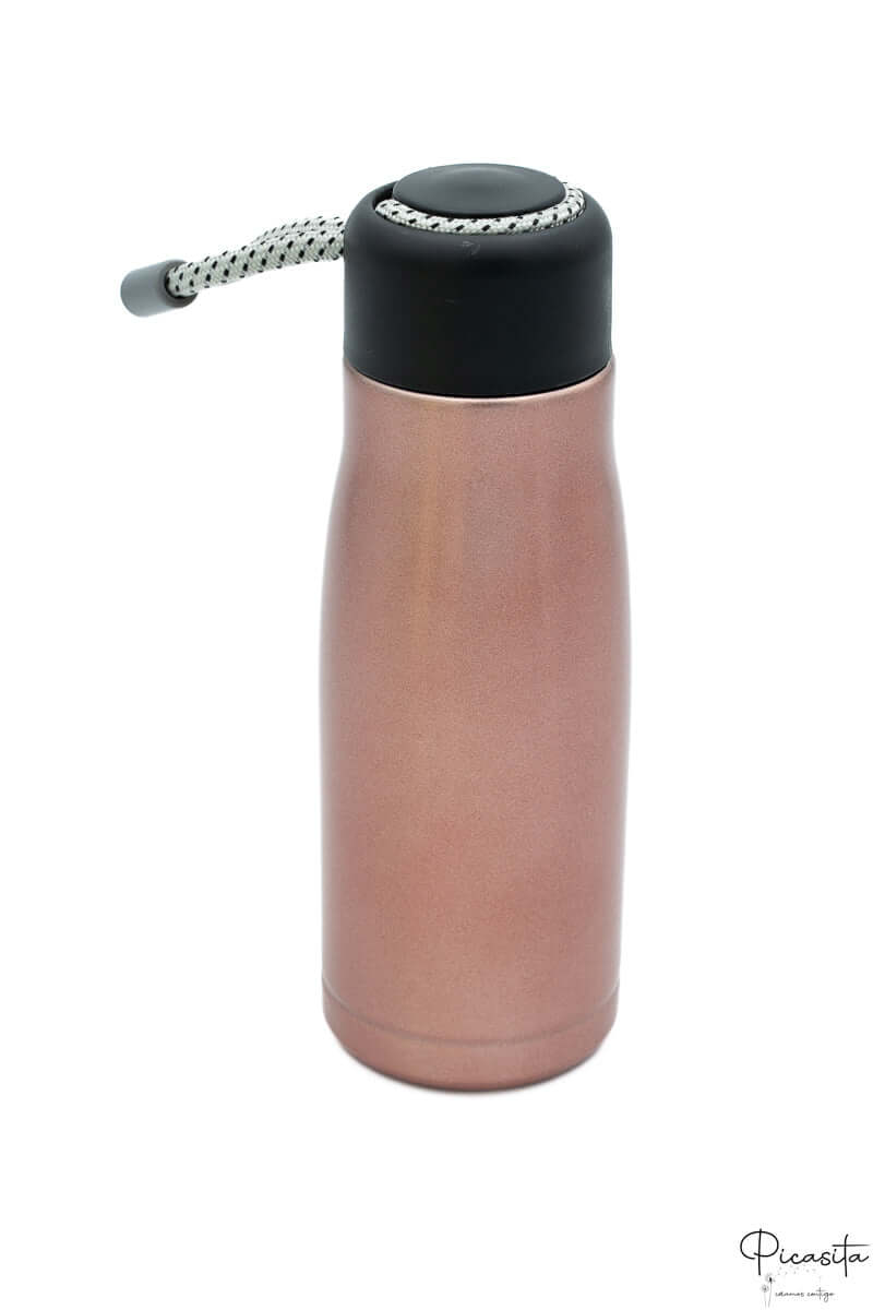Botella Termica Personalizada Rose Gold