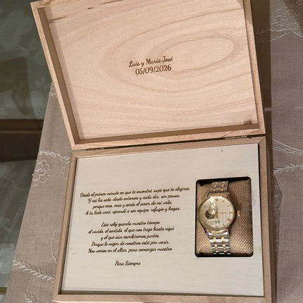 Caja de Regalo de Reloj para el Novio
