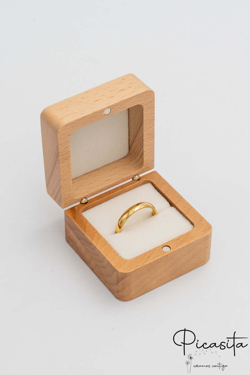 Caja para Anillos de Boda y Compromiso