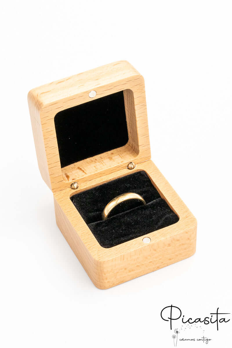Caja para Anillos de Boda y Compromiso