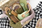 Canastilla Bebe Verde Personalizada - Verde