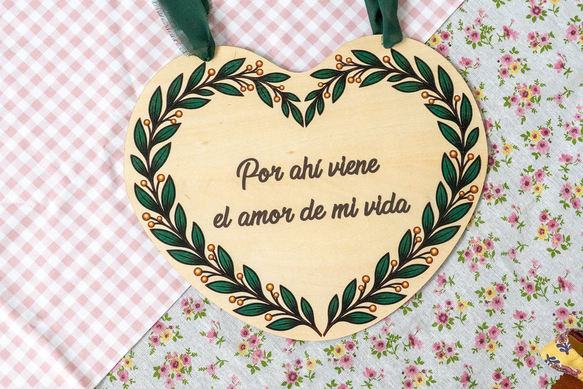 Personalised Here Comes the Bride Wooden Sign