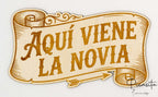 Cartel Aqui viene la Novia
