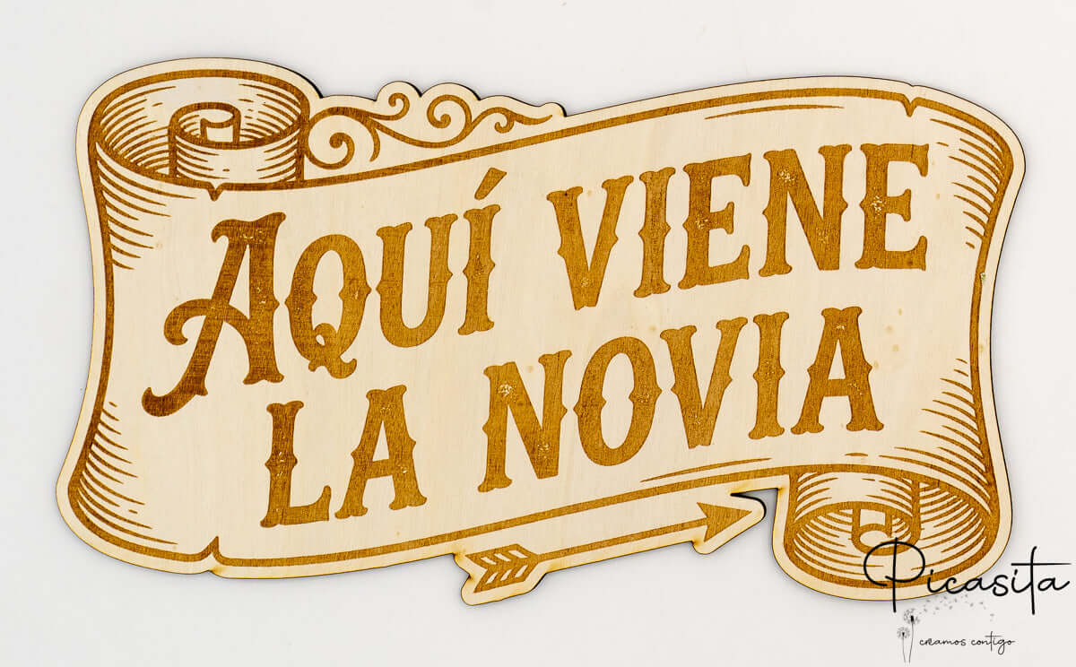 Cartel Aqui viene la Novia