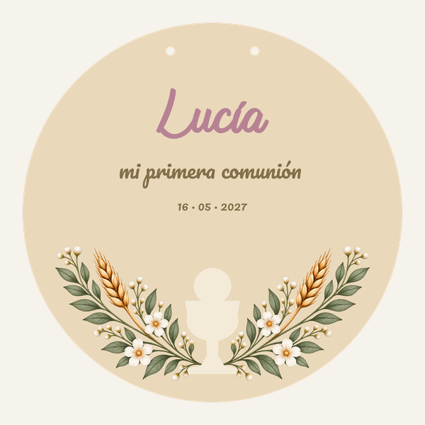 Preview of the 28 cm round Communion sign · Chalice