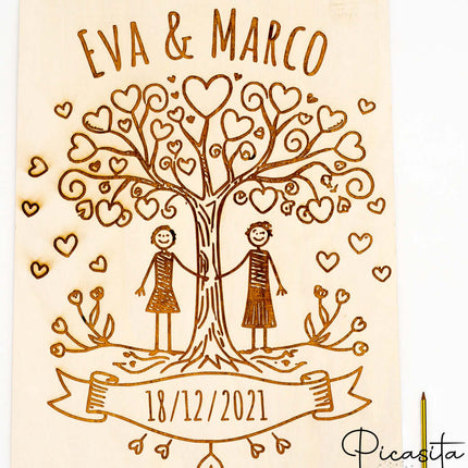 Carteles en Madera Grabada