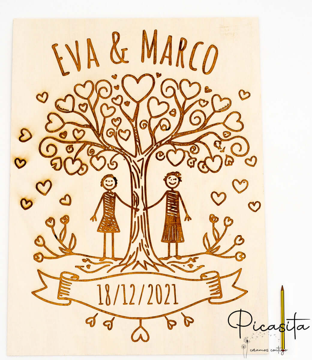 Carteles en Madera Grabada