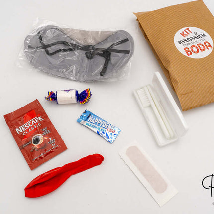 Cesto Kit de Supervivencia para Bodas